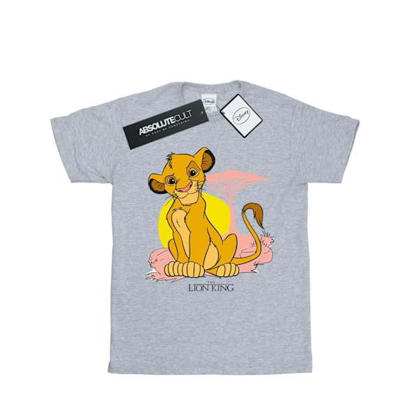 Disney Dam/Damer The Lion King Simba Pastell Bomull Pojkvän Sports Grey M