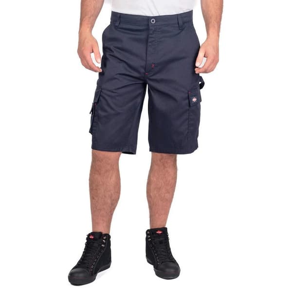 Lee Cooper Klassiska Cargo Shorts för Män 34R Marinblå Navy Blue 34R