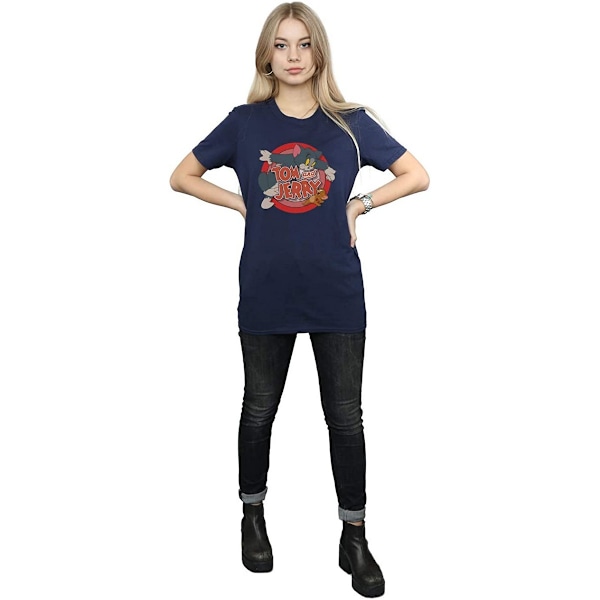 Tom och Jerry Dam/Dam Catch Bomull T-shirt M Marinblå Navy Blue M