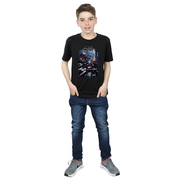 Star Wars Boys Universe Battle T-shirt 7-8 år Svart Black 7-8 Years
