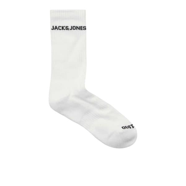 Jack And Jones Herr Basic Logo Crew Strumpor (2-pack) En Storlek Black/White One Size