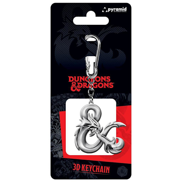 Dungeons & Dragons Dragon Ampersand 3D Nyckelring One Size Silver Silver One Size