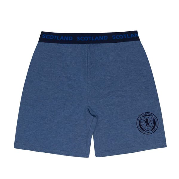 Skottland FA Herr Kort Pyjamas Set M Marinmelerad Navy Marl M