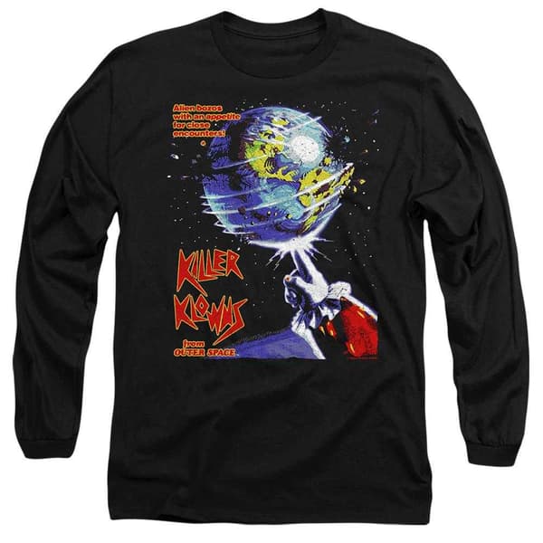 Killer Klowns From Outer Space Unisex Vuxen Invaders Långärmad Black XL