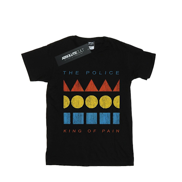 The Police Dam/Damer King Of Pain Bomull Boyfriend T-shirt Black L