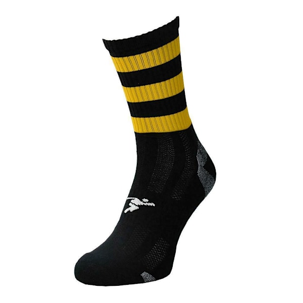 Precision Barn/Barn Pro Randiga Gaelic Mellanhöga Strumpor 3 UK-6 UK Black/Amber Glow 3 UK-6 UK