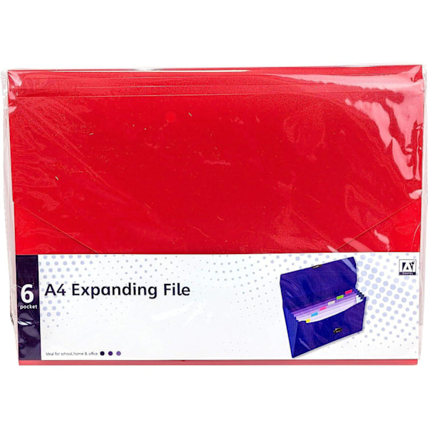 Anker Plast A4 Expanderingsmapp En Storlek Röd Red One Size