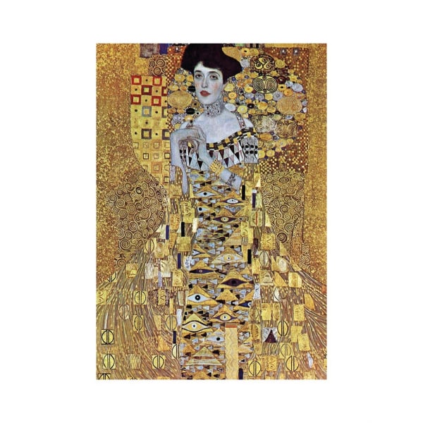 Gustav Klimt Block-Bauer Print 40cm x 30cm Gul Yellow 40cm x 30cm