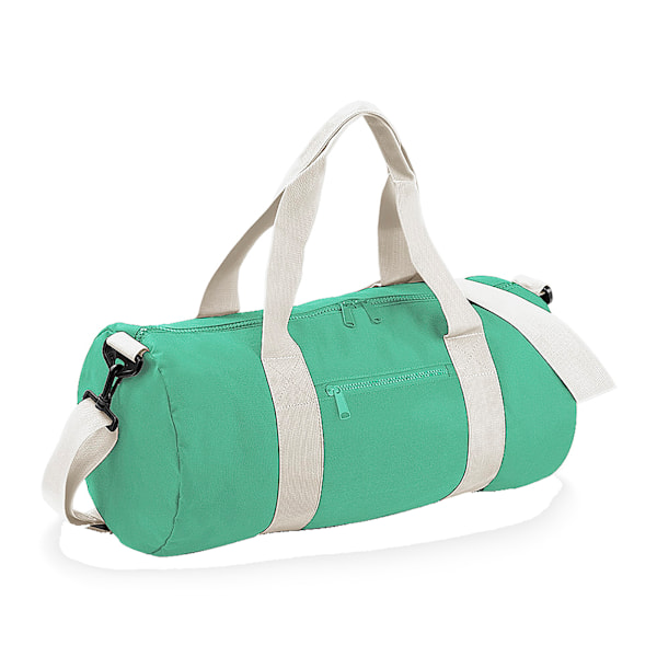 Bagbase Plain Varsity Barrel / Duffelväska (20 liter) One Size Mint Green/Off White One Size