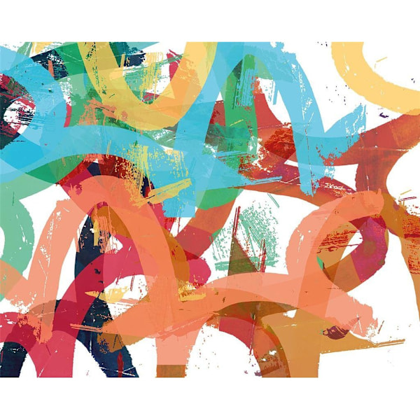 Cartissi New Shuffling II Tavla Canvas Tryck 40cm x 50cm Multi Multicoloured 40cm x 50cm