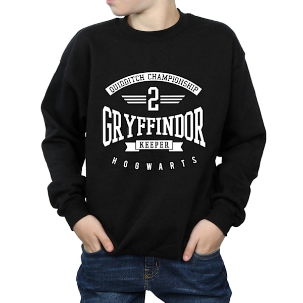 Harry Potter Pojkar Gryffindor Keeper Sweatshirt 7-8 År Svart Black 7-8 Years