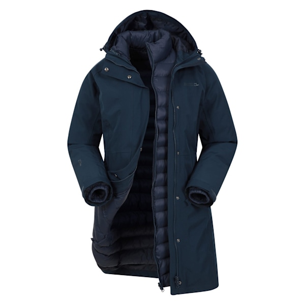 Mountain Warehouse Damjacka Alaskan Long 3 i 1 för Kvinnor/Damer 10 Navy 10 UK