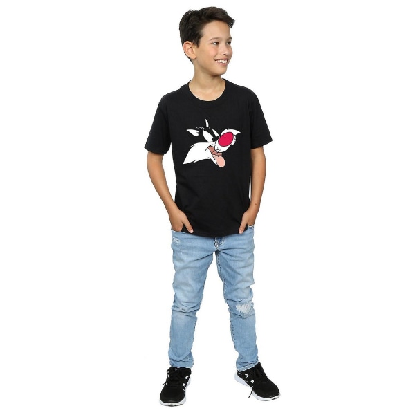 Looney Tunes Boys Sylvester Bomull T-shirt 7-8 år Svart Black 7-8 Years