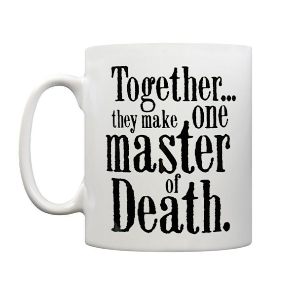 Harry Potter Master Of Death Mugg En Storlek Vit/Svart White/Black One Size