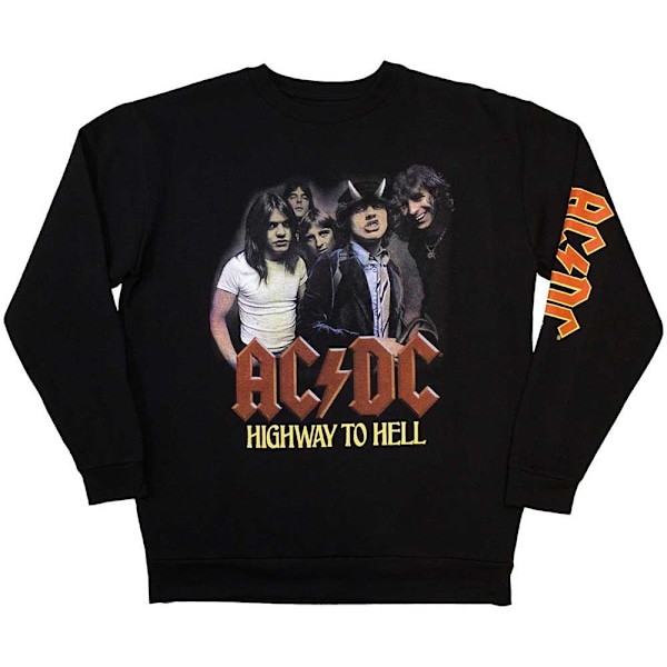 AC/DC Unisex Vuxen H2H Band Ärmtryck Sweatshirt L Svart Black L