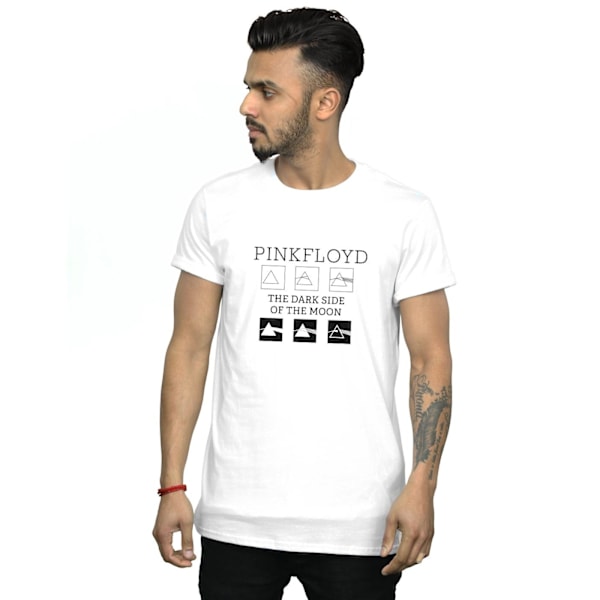 Pink Floyd Mens Pyramid Trio T-Shirt L Vit White L