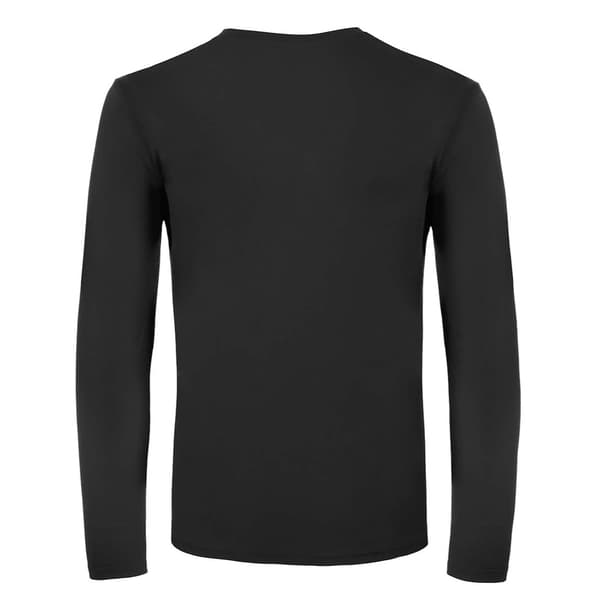 B&C Herr #E150 Långärmad T-shirt M Svart Black M