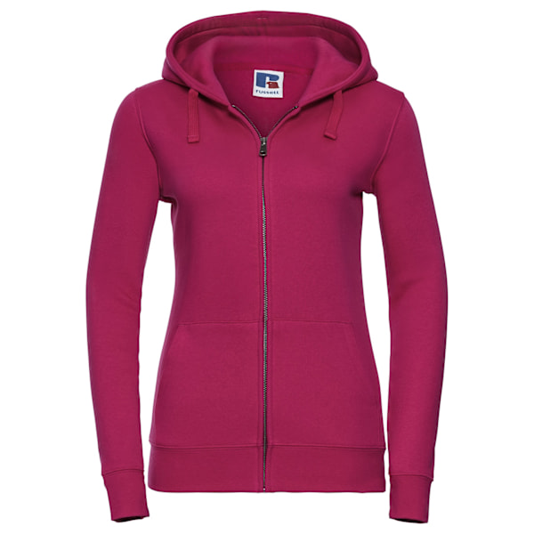 Russell Dam/Damer Authentic Full Zip Hoodie XL Fuchsia Fuchsia XL