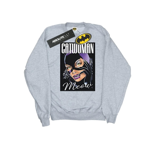 DC Comics Dam/Kvinnor Batman Catwoman Feline Fatale Sweatshirt Sports Grey S