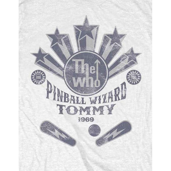 The Who Unisex Vuxen Pinball Wizard Flippers Bomull T-shirt L W White L