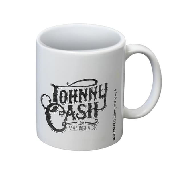 Johnny Cash Logo Mugg One Size Vit White One Size