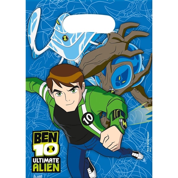 Ben 10: Ultimate Alien Party Bags (6-pack) One Size Blå/Grön Blue/Green One Size