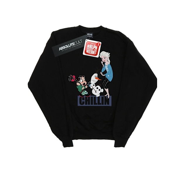 Disney Herr Wreck It Ralph Elsa Och Vanellope Sweatshirt 3XL Svart Black 3XL