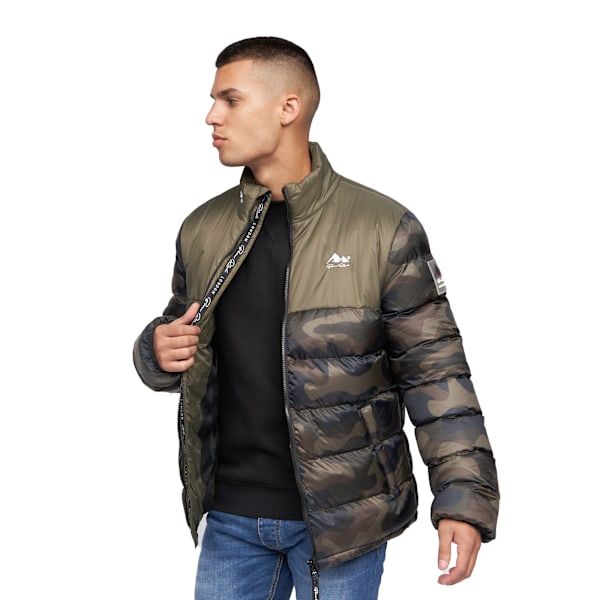 Born Rich Carlito Camo Oversized Vadderad Jacka L Oliv Olive L