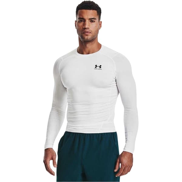 Under Armour Herr HeatGear Baslager Topp M Vit White M