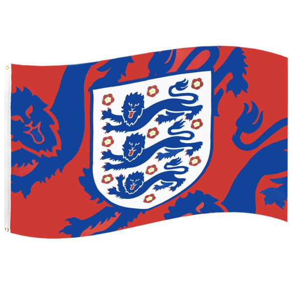 England FA Three Lions Flagga One Size Röd/Blå/Vit Red/Blue/White One Size