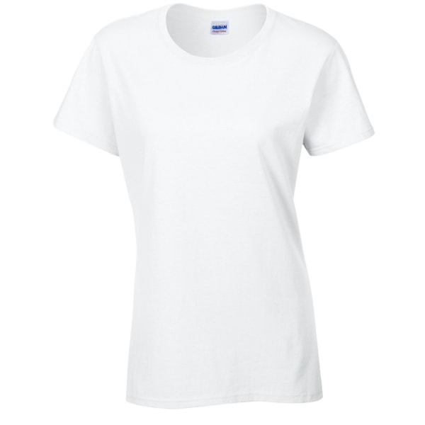 Gildan T-shirt i bomull för dam/dam 14 UK - 20 UK Vit White 14 UK - 20 UK