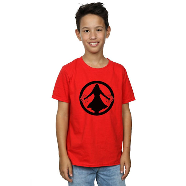 Marvel Boys Scarlet Witch Symbol T-Shirt 7-8 år Röd Red 7-8 Years