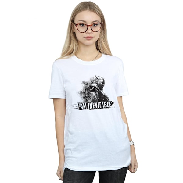 Marvel Womens/Ladies Avengers Endgame I Am Inevitable Bomull Boyfriend T-Shirt White M