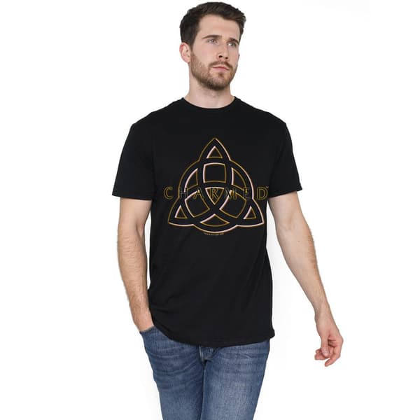 Charmed Herr Triple Linked Logo T-shirt S Svart Black S