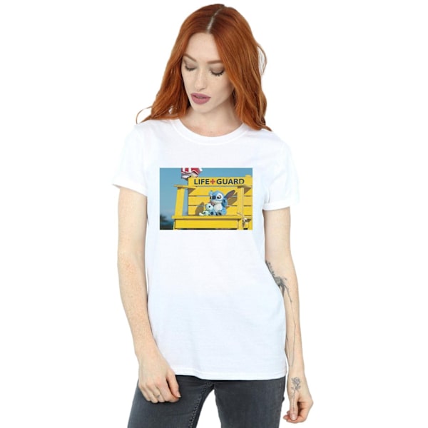Disney Dam/Damer Lilo Och Stitch Livvakt Bomull Pojkvän White S