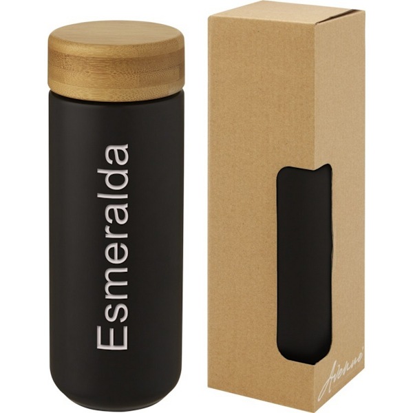 Avenue Lumi Bambu Mugg En Storlek Solid Svart Solid Black One Size