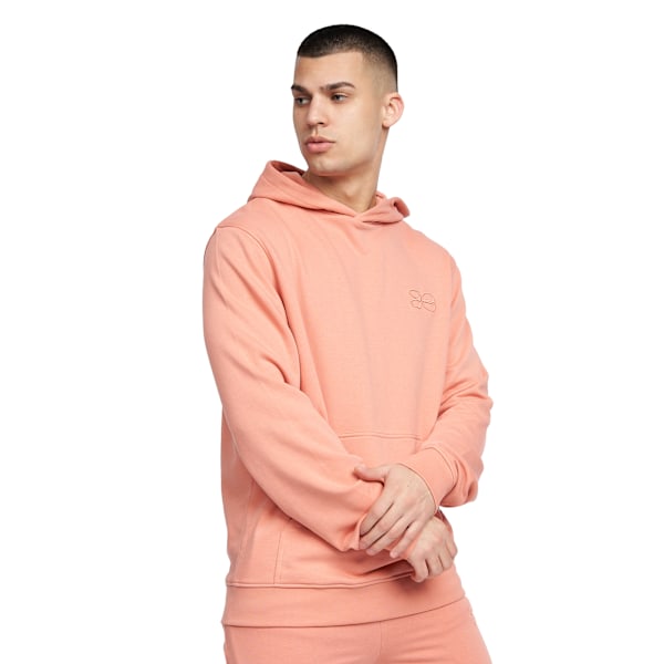 Crosshatch Mens Emmson Hoodie L Coral Coral L