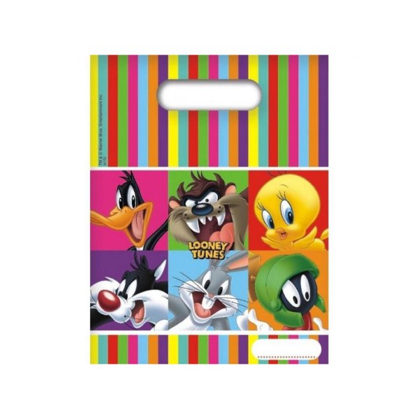 Looney Tunes Characters Partyväskor (paket med 6) One Size Multico Multicoloured One Size
