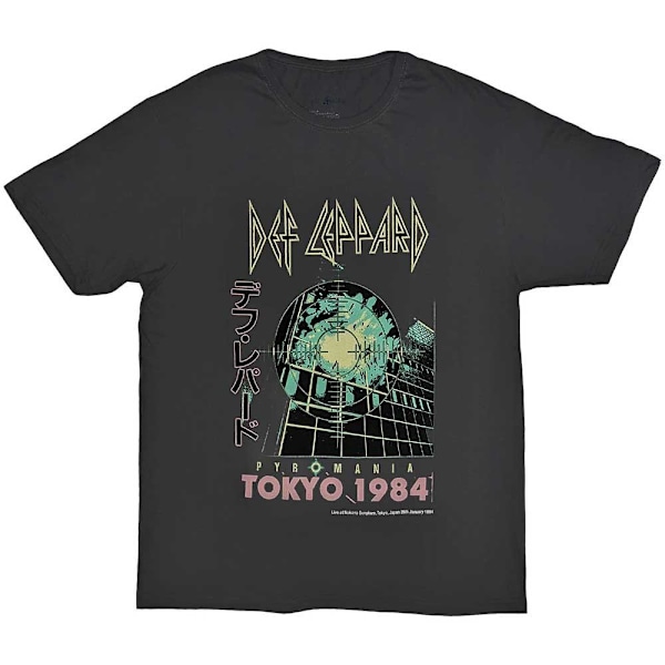 Def Leppard Unisex Vuxen Tokyo T-Shirt M Charcoal Grey Charcoal Grey M