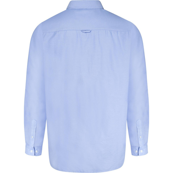 Duke Herr D555 Richard Oxford Kingsize Långärmad Skjorta 5XL S Sky Blue 5XL