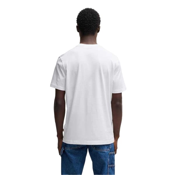 Boss Herr T-shirt i bomull med val S Vit White S