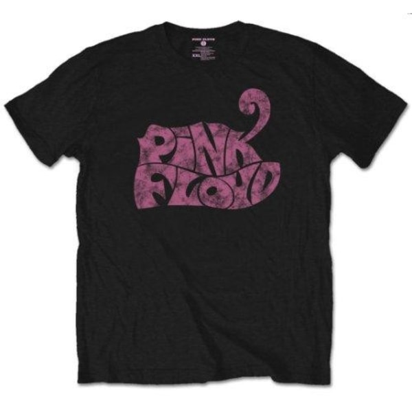 Pink Floyd Unisex Vuxen Swirl Logo T-Shirt L Svart Black L