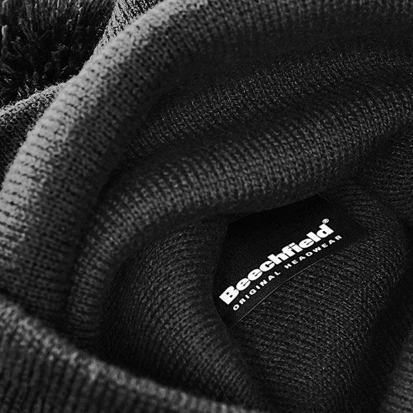 Beechfield Unisex Original Pom Pom Vintermössa En Storlek B Black One Size