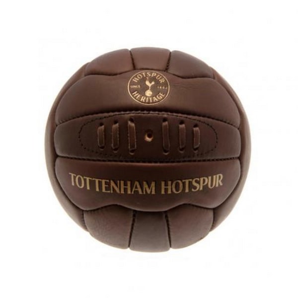 Tottenham Hotspur FC Retro Heritage Mini Leather Ball One Size Brown One Size