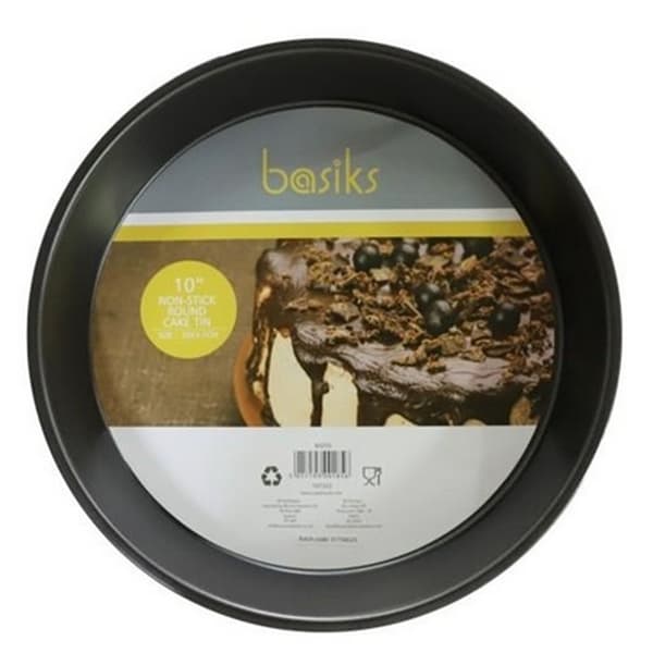 Basiks Rund Non-Stick Kakform 10in Svart Black 10in