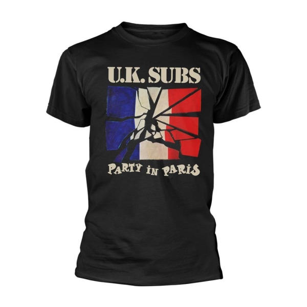 UK Subs Unisex vuxenfest i Paris T-shirt S Svart Black S