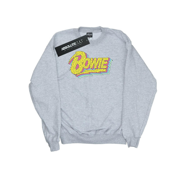 David Bowie Boys Moonlight 90s Logo Sweatshirt 5-6 år Sport Sports Grey 5-6 Years