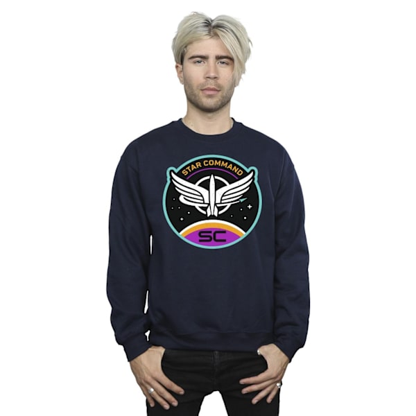Disney Lightyear Star Command Circle Sweatshirt L Marinblå Navy Blue L