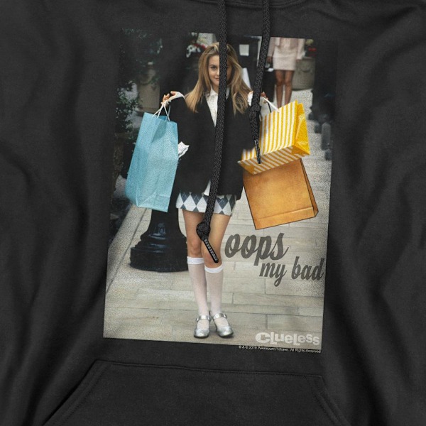 Clueless Herr Oops My Bad Hoodie M Svart Black M