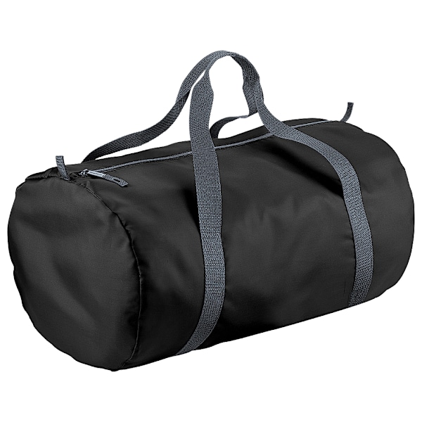 BagBase Packaway Barrel Bag / Duffel Vattentålig Resväska Black One Size